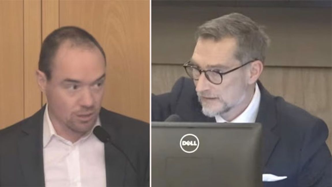 Kenth Ekeroth och Jörgen Norén. Bild: Regionfullmäktige Dalarna.