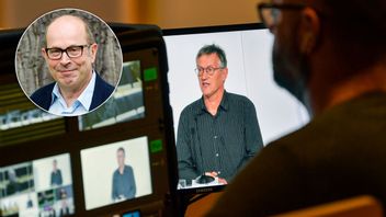 Jan Scherman, TV4:s förre VD, är kritisk mot hur Folkhälsomyndigheten hanterar pressträffarna. Foto: Janerik Henriksson/Anders Wiklund/TT