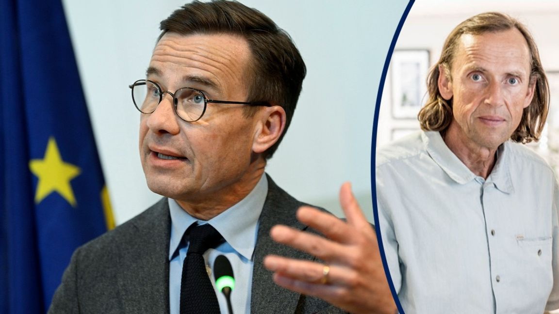 Moderaternas partiledare Ulf Kristersson höll på onsdagen ett säkerhetspolitiskt linjetal på Försvarshögskolan. Foto: Pontus Lundahl/TT