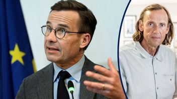 Moderaternas partiledare Ulf Kristersson höll på onsdagen ett säkerhetspolitiskt linjetal på Försvarshögskolan. Foto: Pontus Lundahl/TT