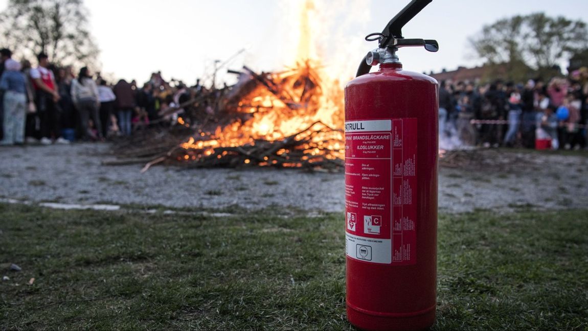 Valborgsfirande kommer traditionellt med tillhörande brasa. Arkivbild. Foto: JESSICA GOW/TT