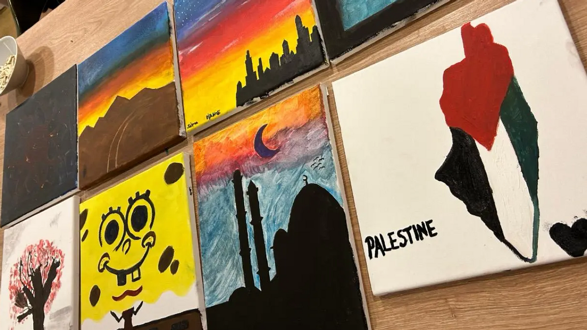 Bilden av en illa ritad karta där Israel är förintat. Foto: Somaliska freds och skiljedomsföreningen hemsida.