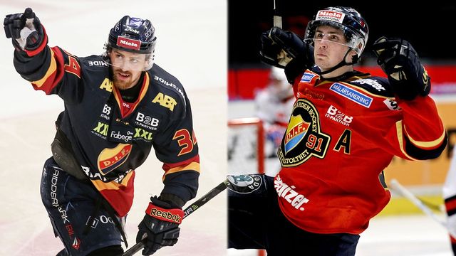 Trots degraderingen hoppas Djurgården på att duon Daniel Brodin och Marcus Krüger ska återvända till klubben. Foto: Sören Andersson/TT och Pontus Lundahl/TT