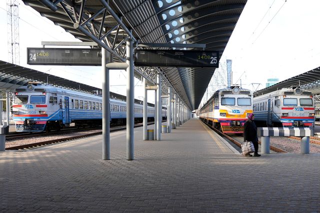 Kievs järnvägsstation på en bild tagen i november 2022. John Leicester/AP/TT