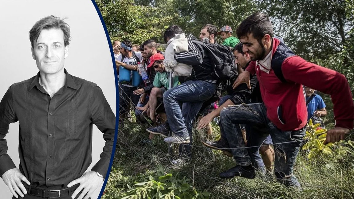 Migranter vid ungerska gränsen 2015. Foto: Magnus Wennman/Aftonbladet/TT