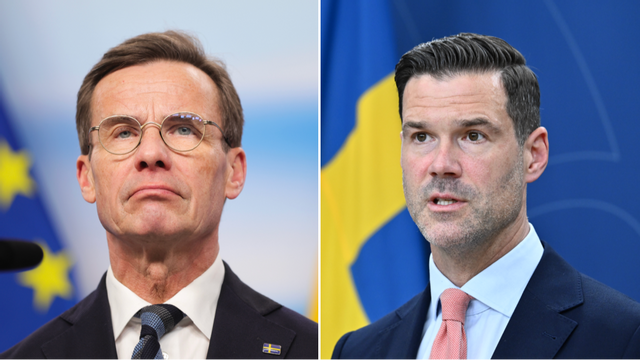 Statsminister Ulf Kristersson (M) och migrationsminister Johan Forssell (M) kräver hårdare tag mot flyktingar som begår grova brott i Sverige. Foto: Pär Bäckström/Anders Wiklund/TT
