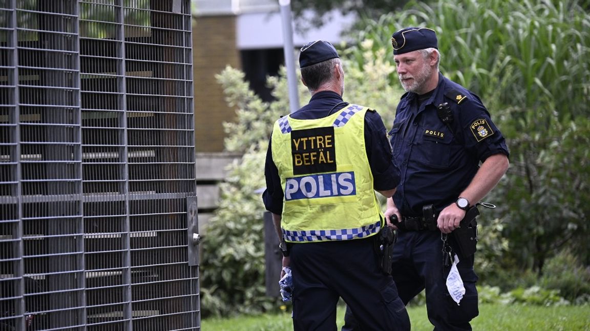 Polisen larmades under tisdagen om ett misstänkt farligt föremål i Lund. Foto: Johan Nilsson//TT