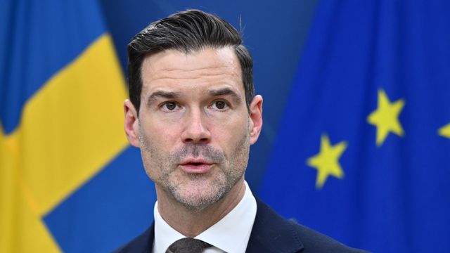 Migrationsminister Johan Forssell (M). Foto: Anders Wiklund/TT