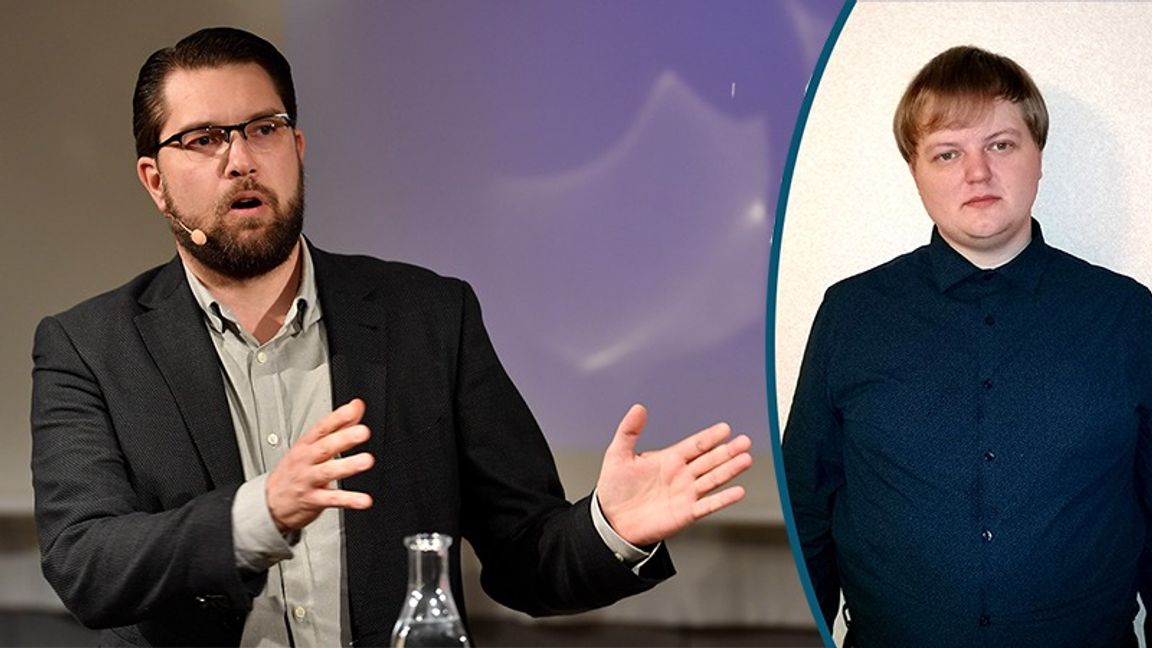 Jimmie Åkesson – har väljare som tror på konspirationer? Foto: Anders Wiklund/TT