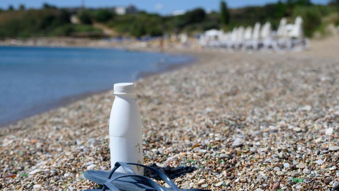 Stranden på Sunwing Kallithea Beach. Foto: Henrik Montgomery/TT.