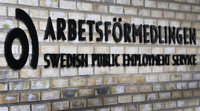 Arbetsförmdlingens sajt ligger nere. Arkivbild Anders Wiklund/TT