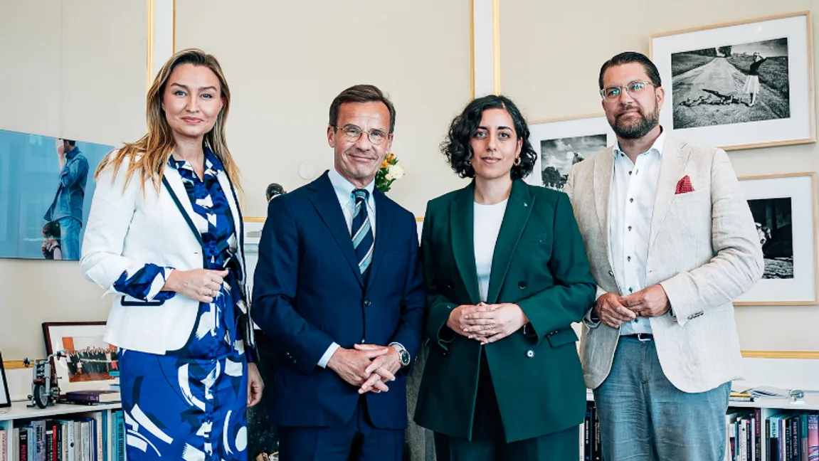 Tidöpartiledarna, Foto: Meta