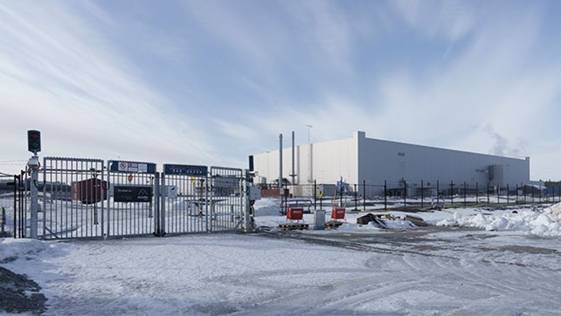 Northvolts batterifabrik i Skellefteå. Bild: Jonas Westling / TT