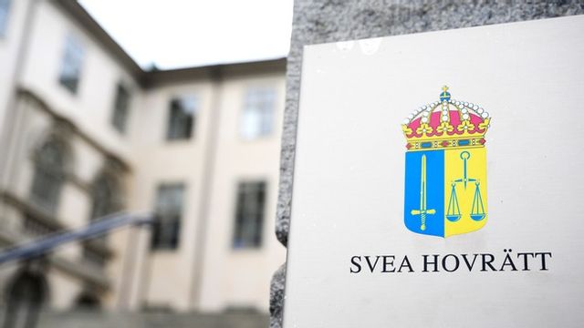 Svea hovrätt dömer tonårspojken för mord. Foto: JESSICA GOW/TT