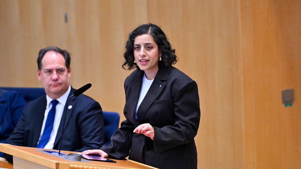 Liberalernas partiledare Simona Mohamsson. Foto: Anders Wiklund/TT