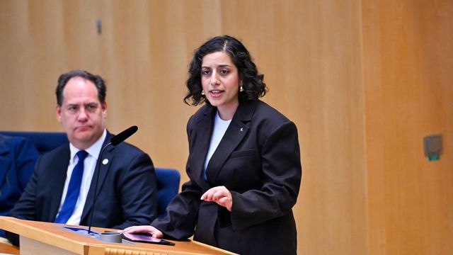 Liberalernas partiledare Simona Mohamsson. Foto: Anders Wiklund/TT