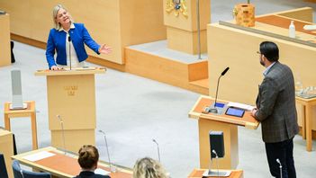 Anderssons lag vill stoppa Åkesson från att ha inflytande. Det är nästan det enda de är överens om. Foto: Anders Wiklund/TT 