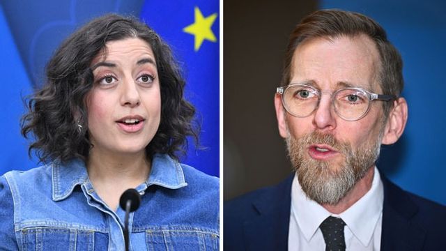 Simona Mohamsson (L) och Jakob Forssmed (KD). Foto: Lars Schröder/TT/Claudio Bresciani/TT