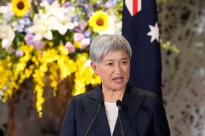 Australien har varnat flygbolagen, säger utrikesminister Penny Wong. Arkivbild. Shuji Kajiyama/AP/TT