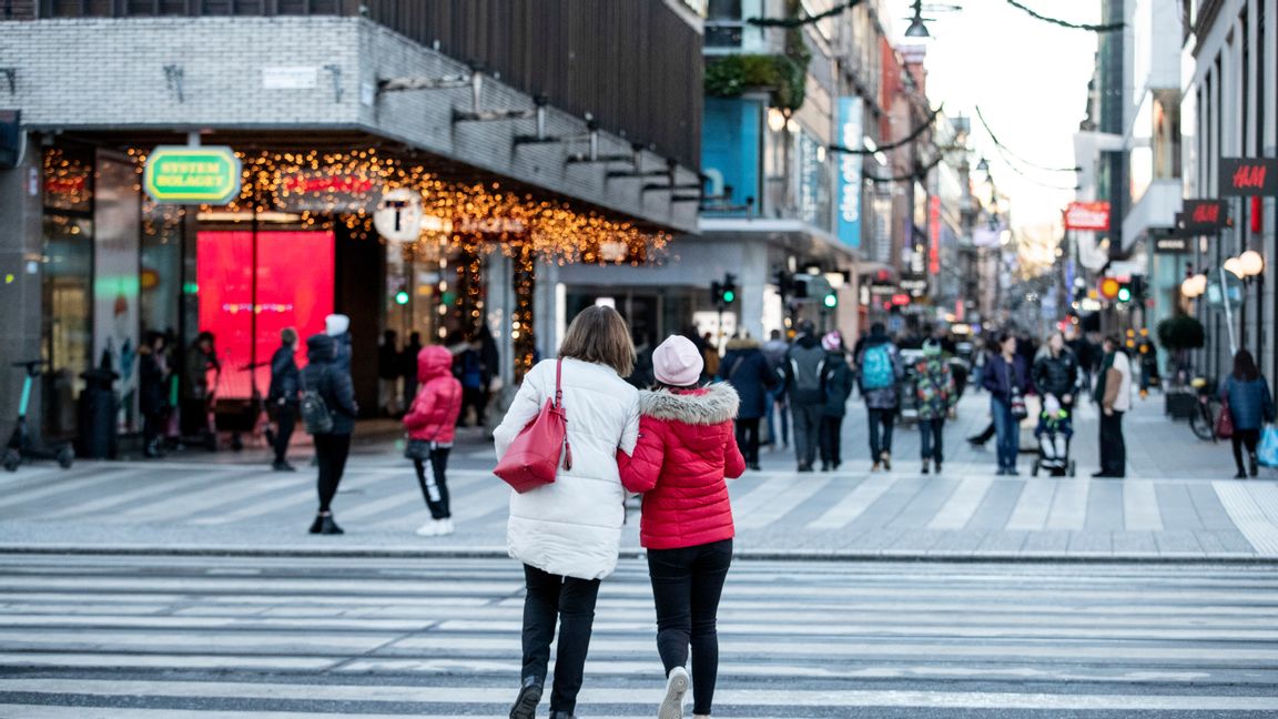 Julhandeln i år präglades av coronakrisen. Arkivbild. Foto: Christine Olsson/TT