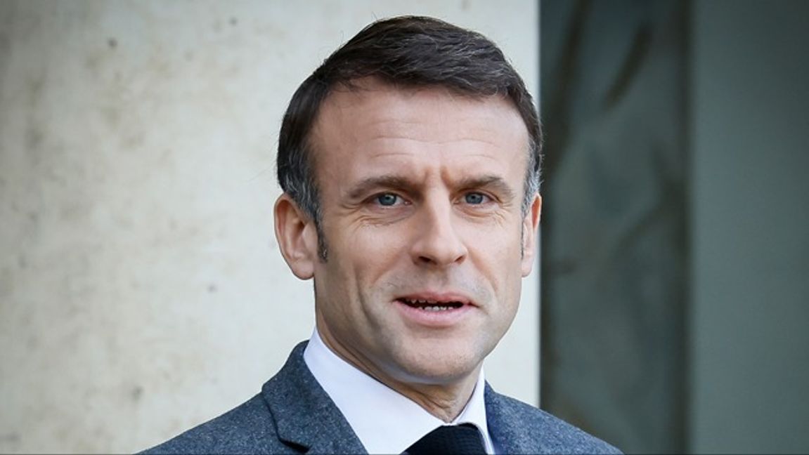 Frankrikes president Emmanuel Macron. Foto: Thomas Padilla/AP