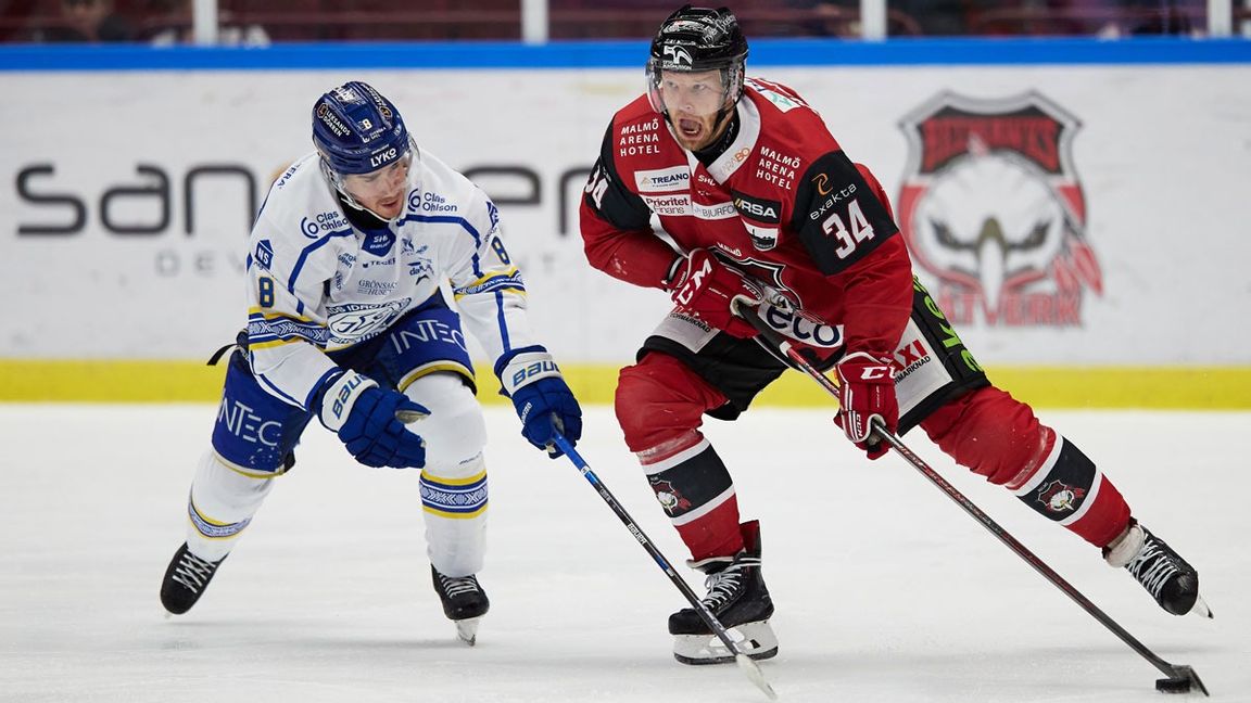 Både Leksands och Malmös SHL-trupper har drabbats av coronasmitta. Matcher skjuts upp. Foto: Andreas Hillergren/TT