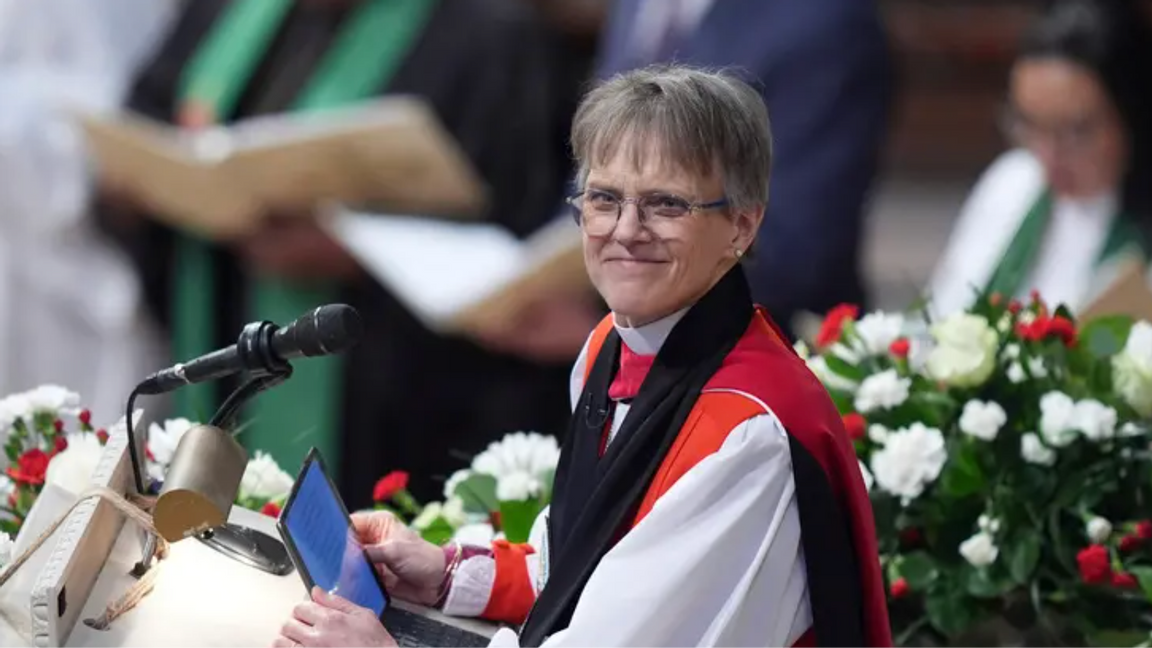Biskopen Mariann Budde backar inte från sina uttalanden om presidenten. Foto: Evan Vucci/AP/TT