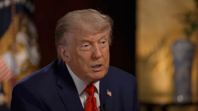 Trump i intervju med Sean Hannity. Foto: Skärmavbild Fox News.