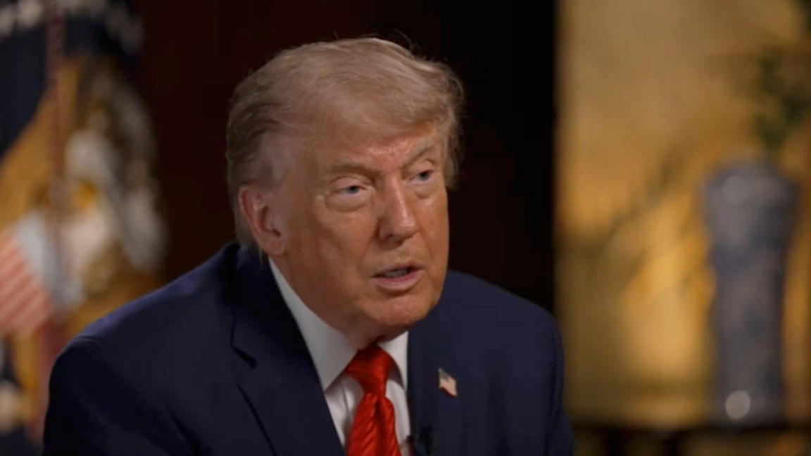 Trump i intervju med Sean Hannity. Foto: Skärmavbild Fox News.