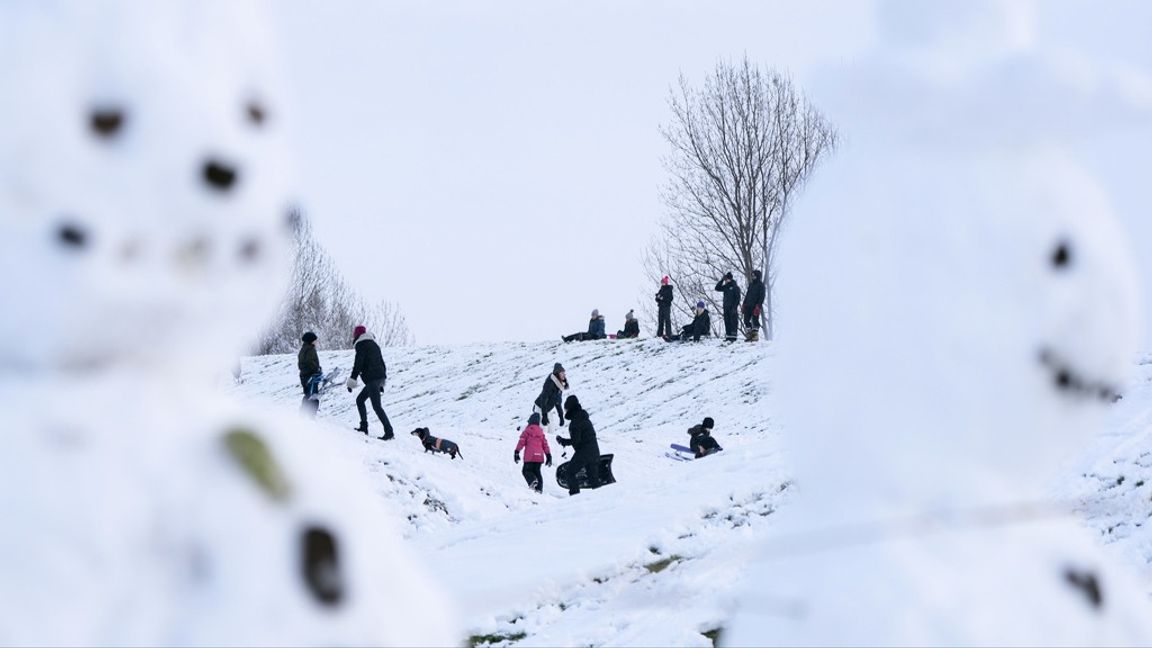 Efter stormen kommer den vita julen. Arkivbild. Foto: JOHAN NILSSON/TT