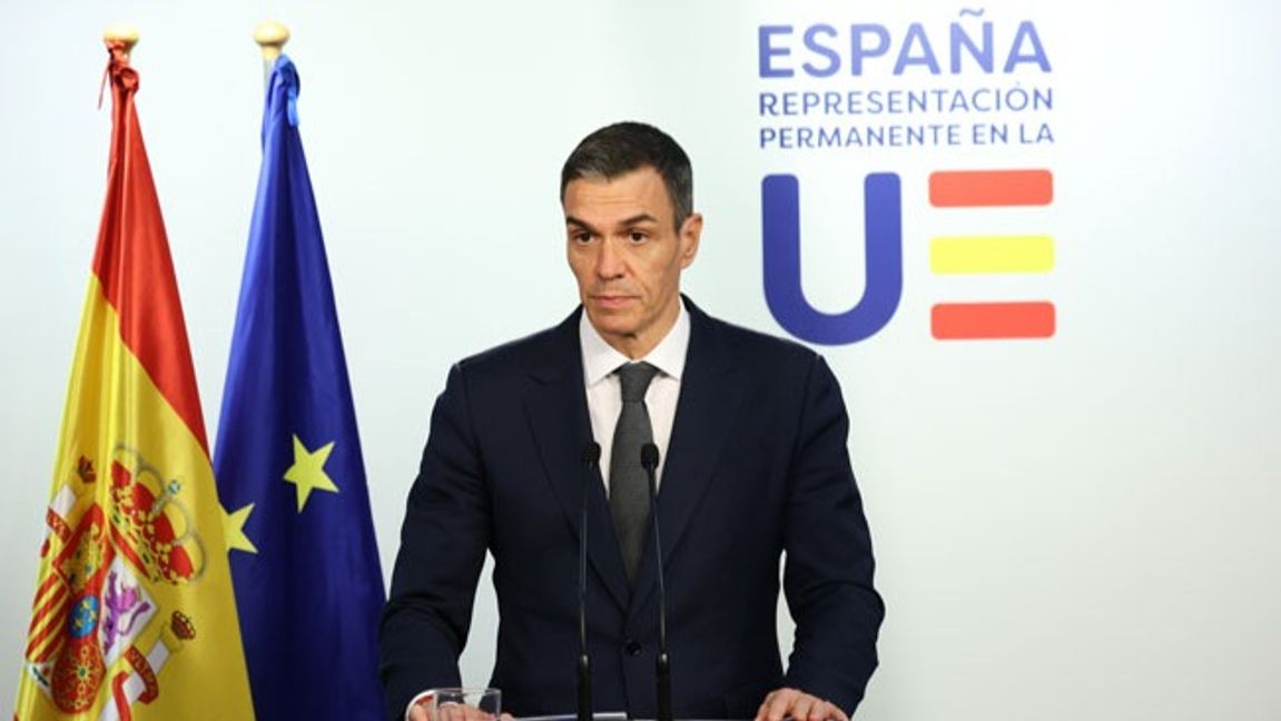 Spaniens premiärminister Pedro Sanchez. Foto: Omar Havana /AP/TT-
