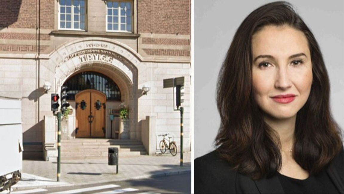 Sagax kontor i Stockholm och Aida Hadzialic (S), finansregionråd och regionstyrelsens ordförande i Region Stockholm. Foto: Skärmbild från Google Maps/Anna Molander, CC BY-SA 4.0/Wikimedia Commons.