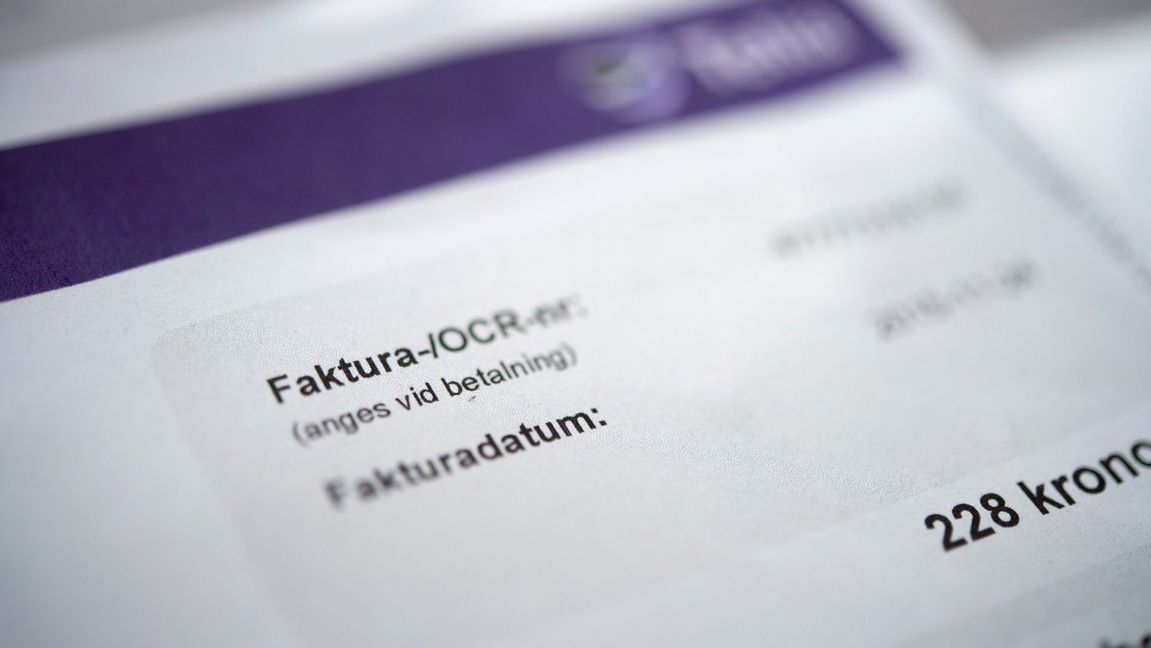   Fakturor pch räkningar, Foto: Jessica Gow / TT 