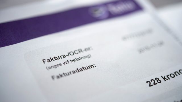   Fakturor pch räkningar, Foto: Jessica Gow / TT 