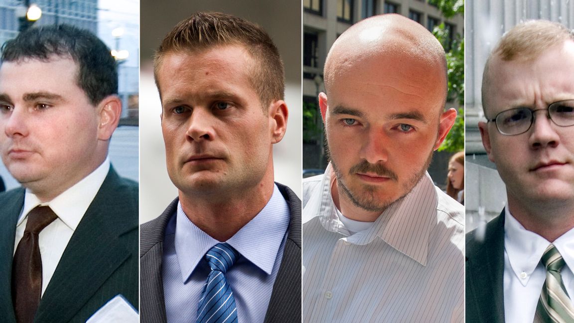 Anställda på säkerhetsföretaget Blackwater som sköt ihjäl minst 14 irakiska civila. Foto: AP