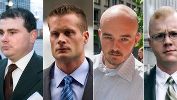 Anställda på säkerhetsföretaget Blackwater som sköt ihjäl minst 14 irakiska civila. Foto: AP