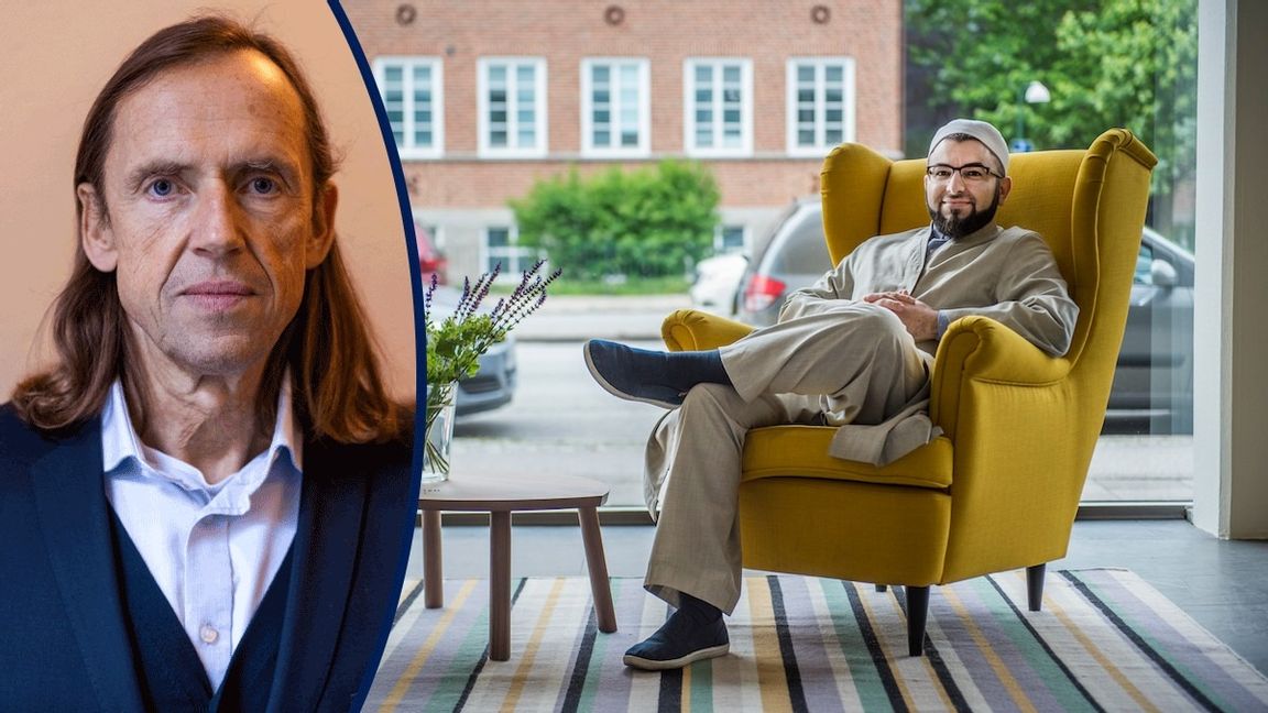 Imam Salahuddin Barakat i Malmö. Foto: Emil Langvad/TT