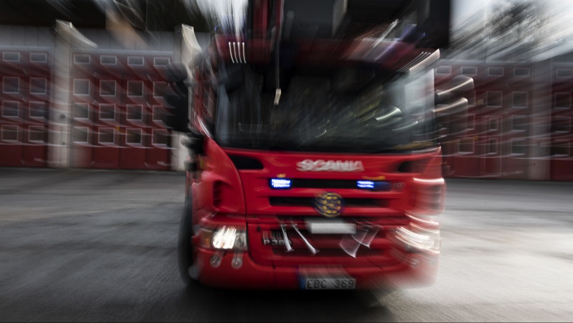 Räddningstjänsten ryckte under natten ut till en brand i Emmaboda. Arkivbild. Foto: Pontus Lundahl/TT