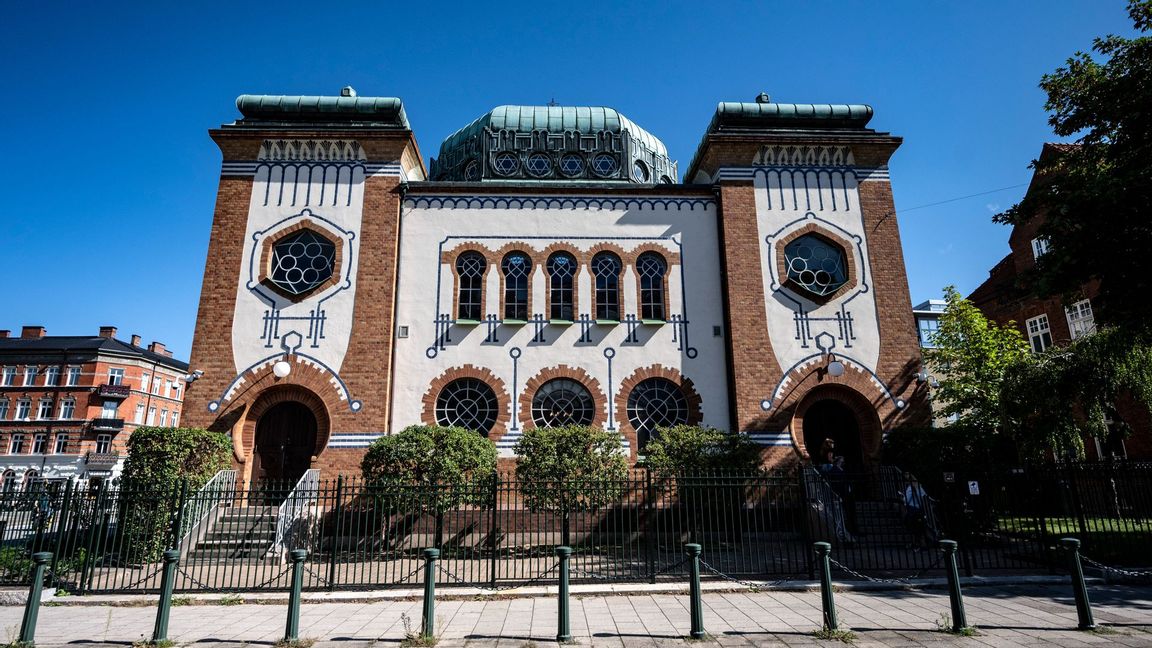 Malmö synagoga, som även inhyser ett judiskt kunskapscenter i samarbete mellan församlingen och Malmö stad. Foto: Johan Nilsson/TT