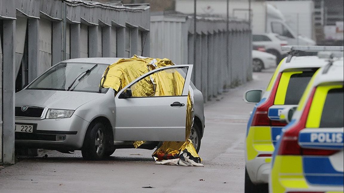 En skjuten man hittades i morse på en parkering i Göteborg. Foto: Adam Ihse/TT