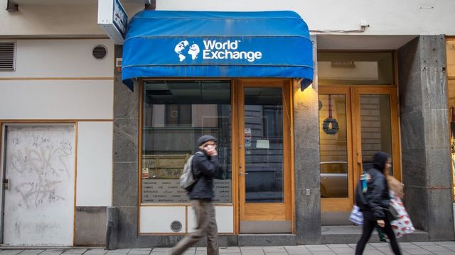 Växlingskontoret World Exchange låg på Södermalm i Stockholm. Foto: Helena Landstedt/TT
