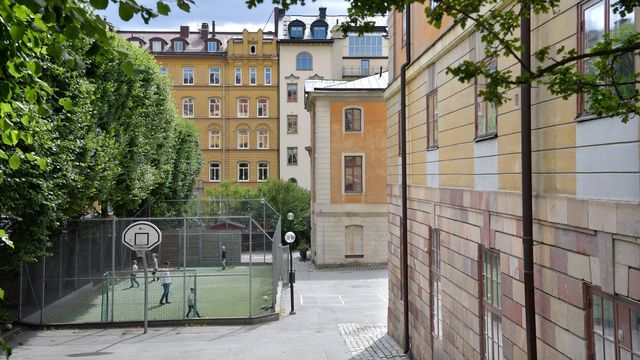 STOCKHOLM. Fredrikshovs slotts skola är en fristående grundskola på Östermalm i Stockholm. Foto: Anders Wiklund / TT /