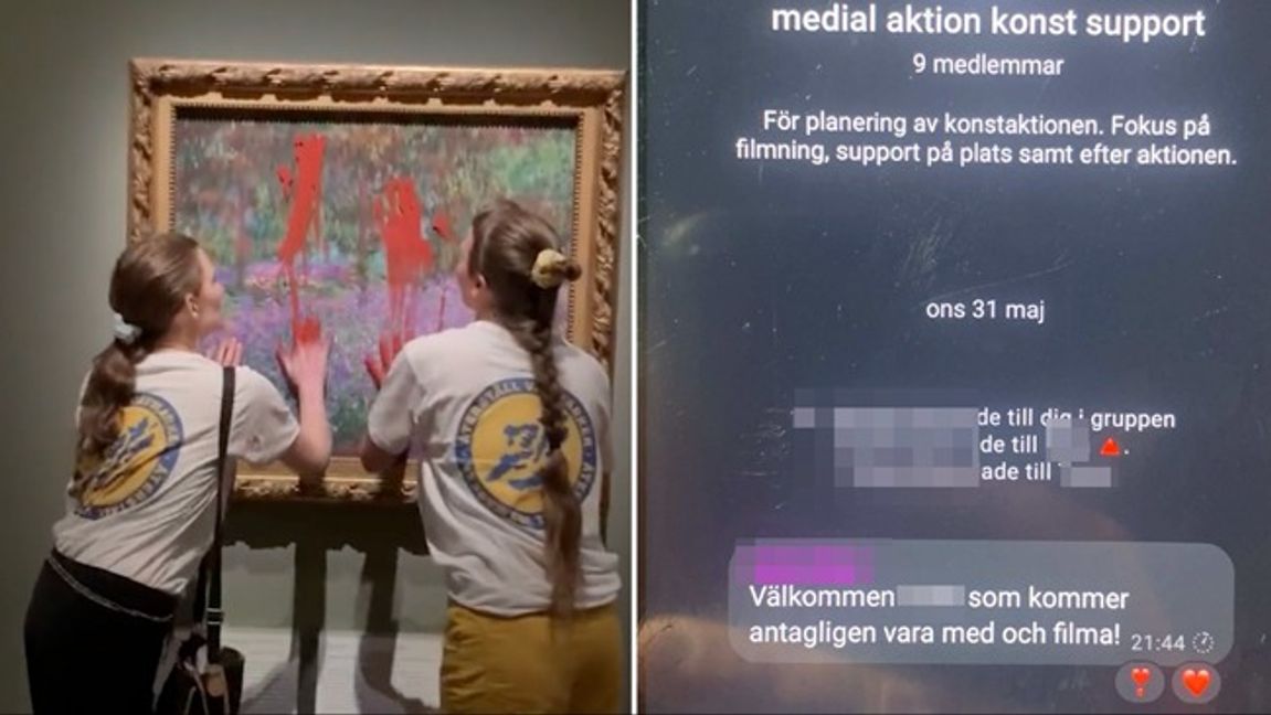 Dokumentärfilmaren bjöds in till förberedelsern. Foto: Polisen