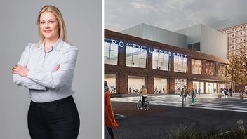 Angelica Lundberg (SD) kritiserar de 11 miljoner som ska spenderas på konst till nya Rosenlundsbadet i Jönköping. Foto: Privat/Seco.