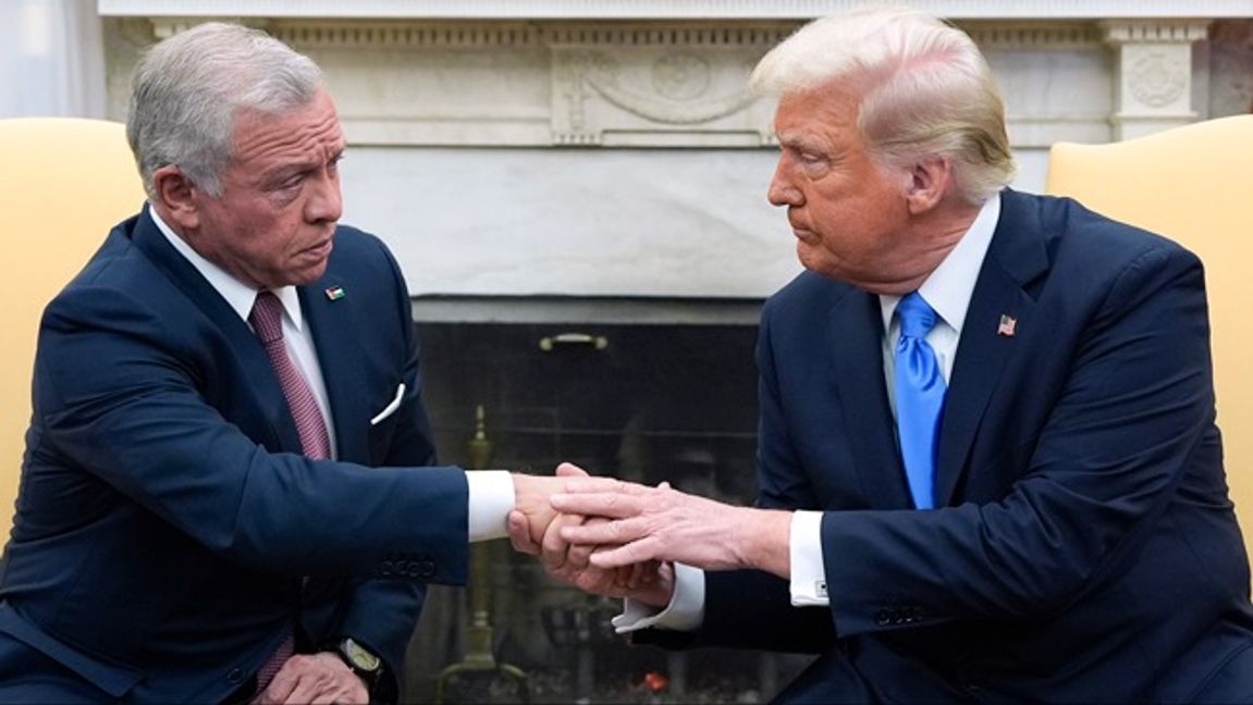 Kung Abdullah träffade USA:s president Donald Trump. Foto: AP