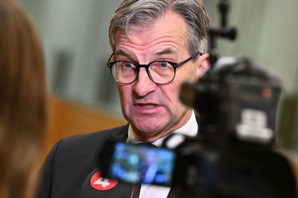 Riksbankschef Erik Thedéen håller tal om räntepolitiken. Arkivbild. Claudio Bresciani/TT