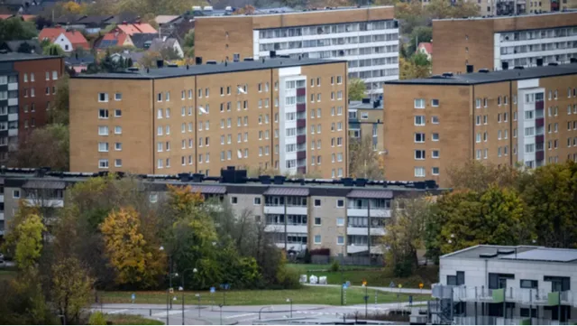 Vy över bostadsområde i Kroksbäck, Malmö. Foto: Johan Nilsson/TT