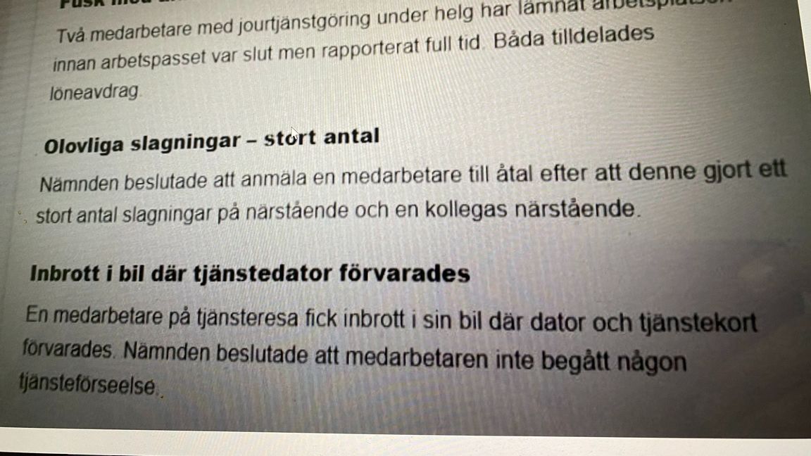 Att ”göra en slagning” innebär att en anställd på Migrationsverket går in och hämtar personuppgifter om en persons asylärende. Foto: Skärmdump Migrationsverket.