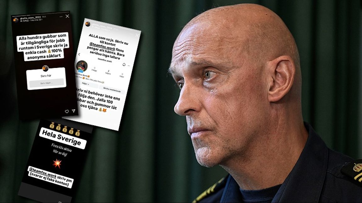 – Erfarenhetsmässigt vet vi att den här metodiken har använts tidigare, säger Jale Poljarevius om gängens rekrytering i sociala medier. Foto: Faksimil Instagram/Jessica Gow/TT