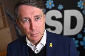 Sverigedemokraternas Richard Jomshof är ordförande i justitieutskottet. Claudio Bresciani/TT